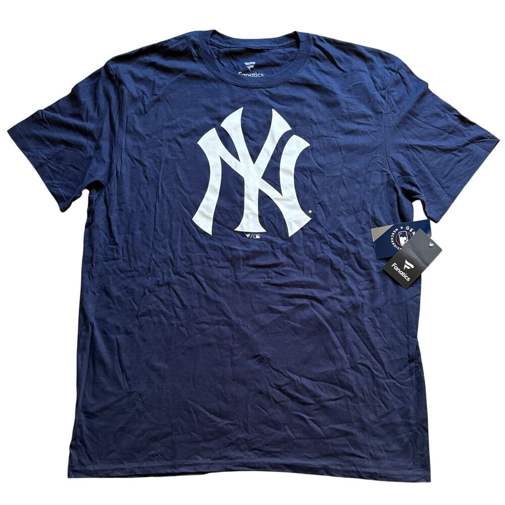 NWT New York Yankees Fanatics Men's Blue T-Shirt Tampa Bay Boys Girls Club XL